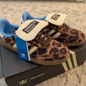 Adidas Kids Brown Leopard Sneakers